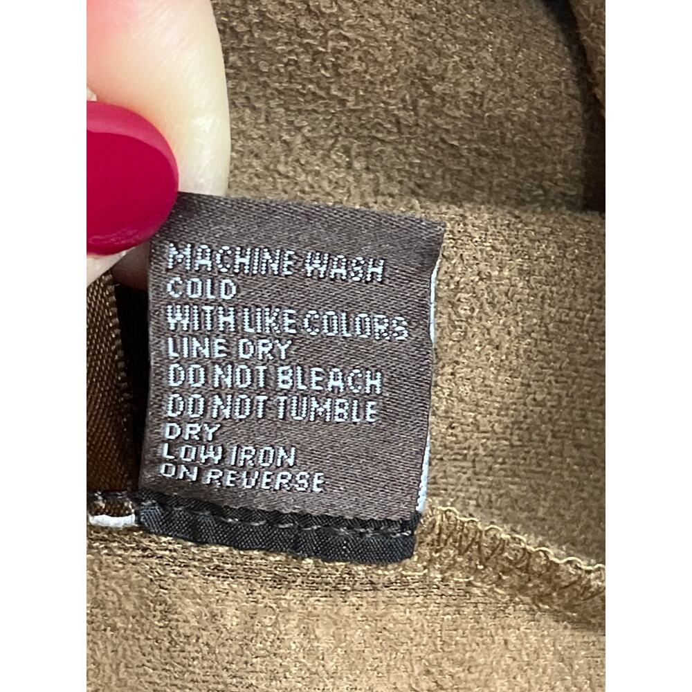 J. McLaughlin Lori faux suede pull on Hazelnut leggings, size medium,24” inseam - Picture 5 of 10